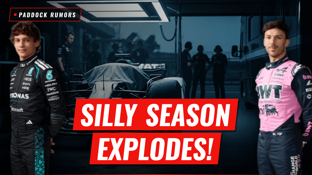 F1 Silly Season: Mercedes Tension and Alpine Driver Rumors, AI-generated image