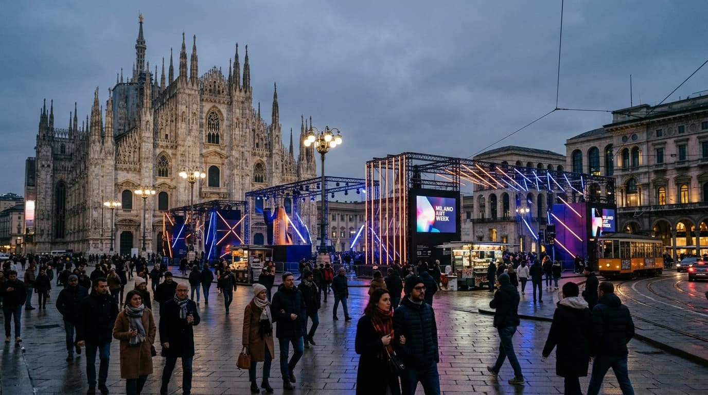 F1 Announces Three-Day 'F1 Live Milan' Season Launch for 2027, door AI gegenereerde afbeelding