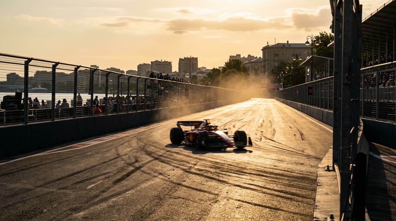 FIA Confirms 2026 Baku Aero Zones and Saturday Race Schedule, AI-generated image