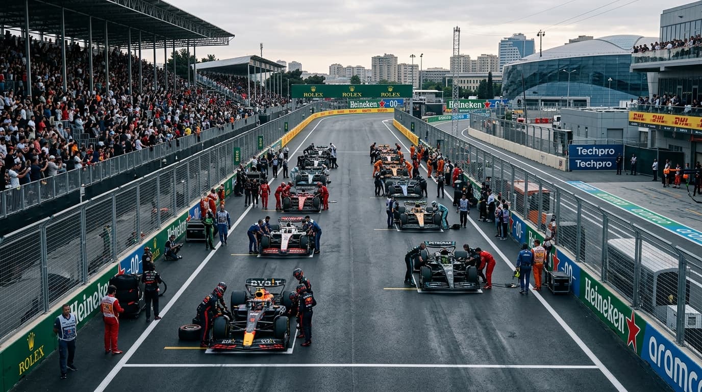 Baku Preview: Antonelli Tipped for Ninth Win as F1 Takes on Azerbaijan, AI-generated image