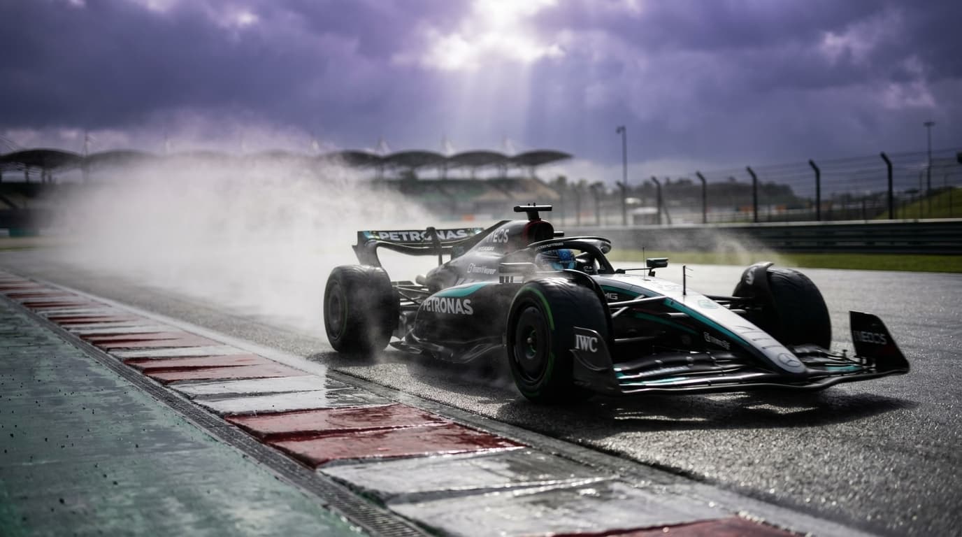 Verstappen Holds Off Antonelli in Thrilling Malaysia Victory, AI-generated image