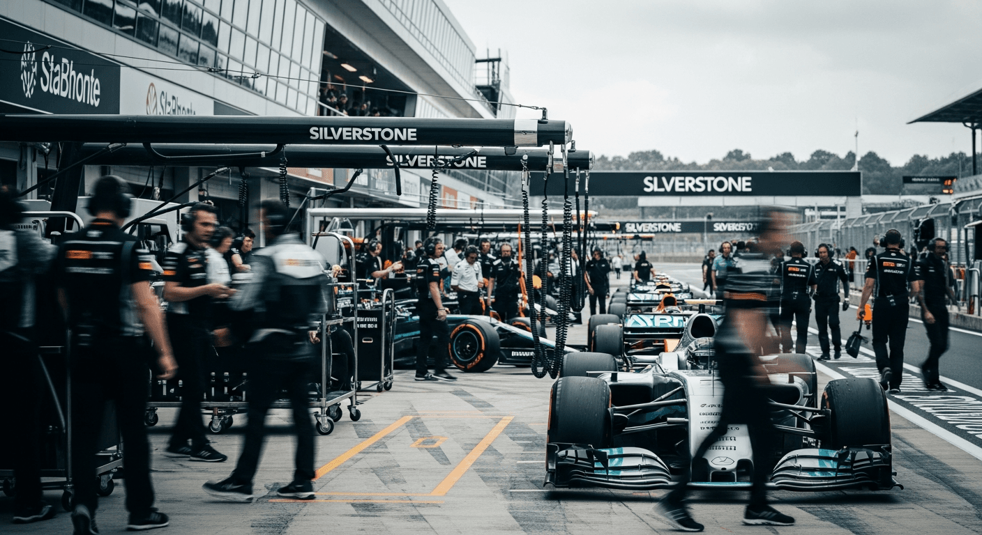 Christian Horner Makes Surprise Return to F1 Paddock at Silverstone, AI-generated image