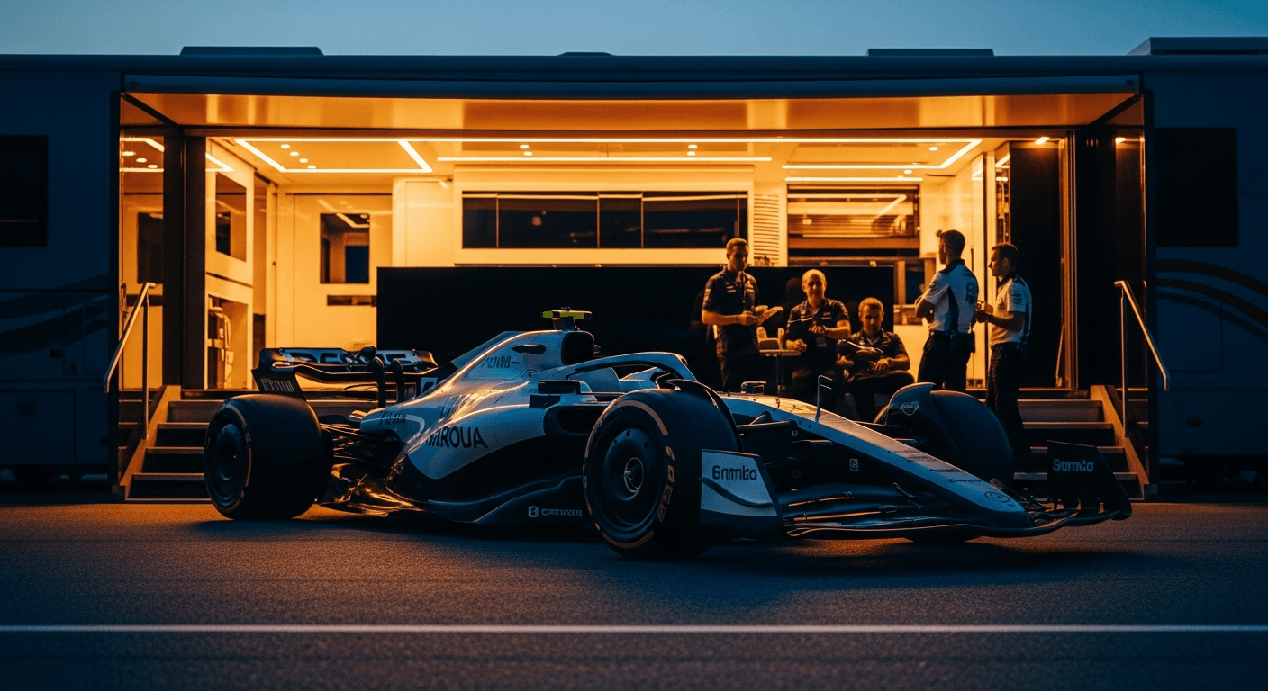 Paddock Pulse: The Hottest Mid-Season Rumors for 2027, AI-generated image