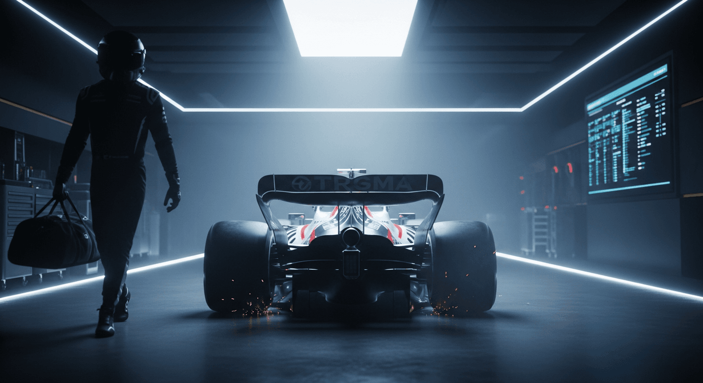Paddock Wire: Early 2026 F1 Transfer Rumors and Speculation, AI-generated image