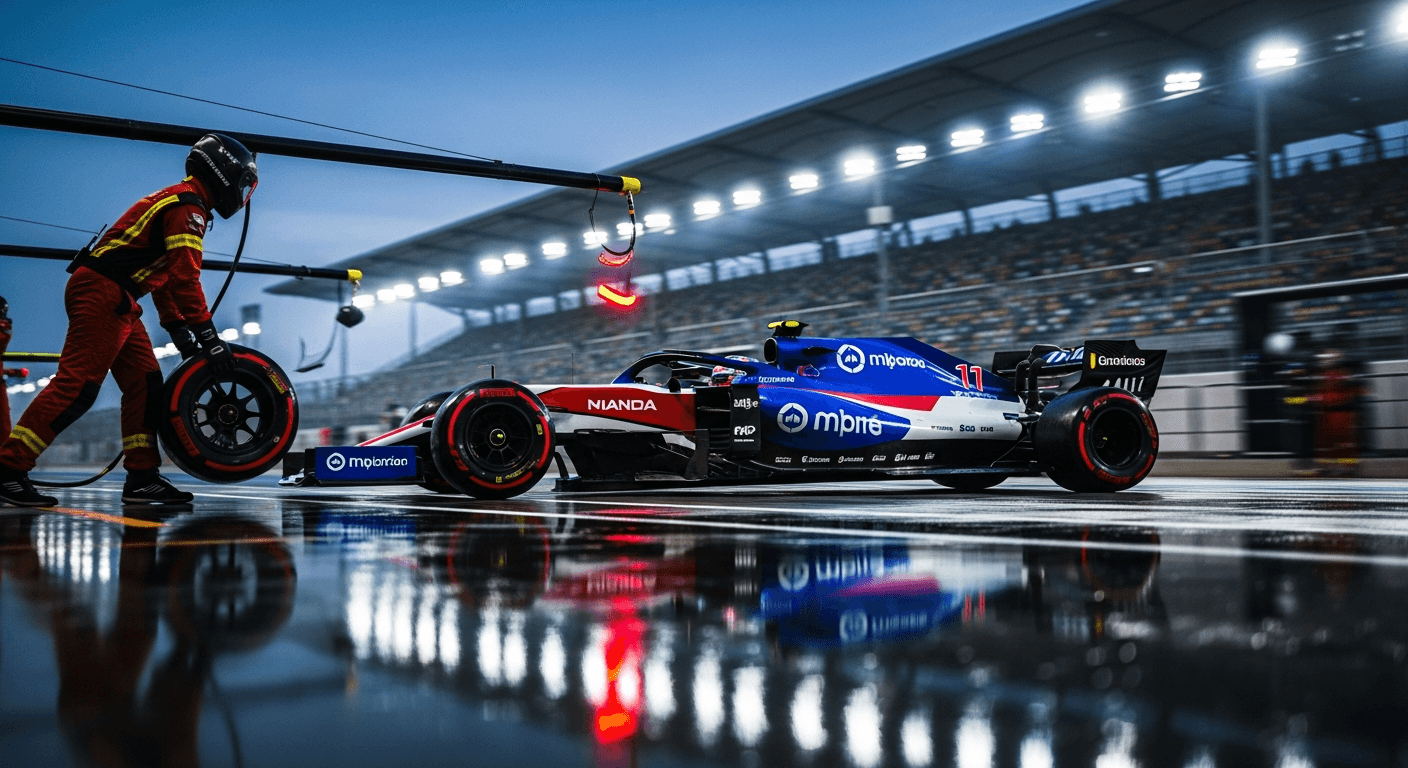 Mastering the Pit Lane Chess Match: The Undercut vs. The Overcut, AI-generated image
