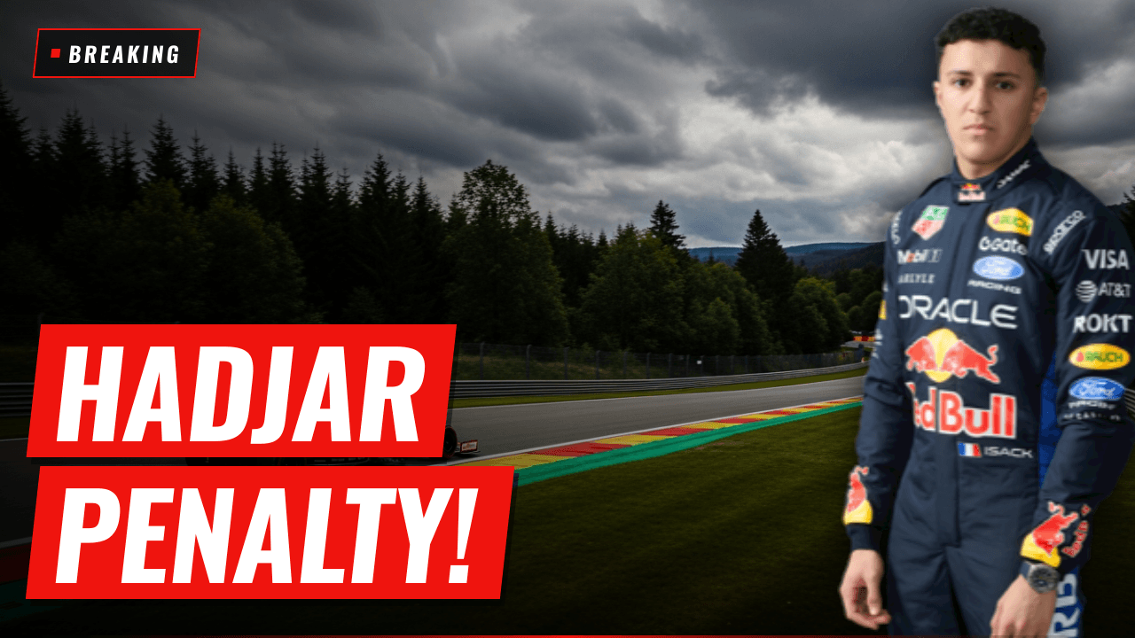 Isack Hadjar to Start Belgian Grand Prix from Back of Grid, door AI gegenereerde afbeelding