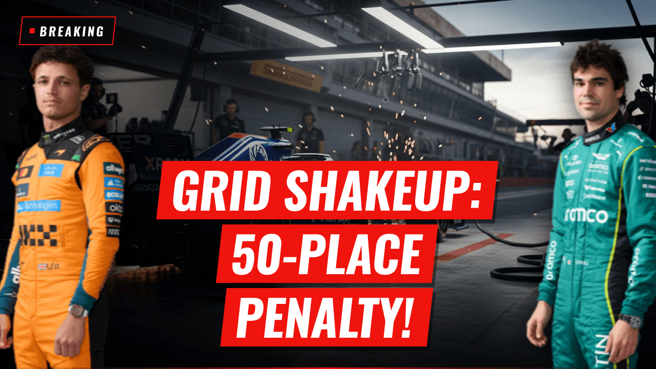 Grid Chaos at Spa: Norris, Stroll, and Hadjar Hit with Massive Penalties, door AI gegenereerde afbeelding